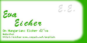 eva eicher business card